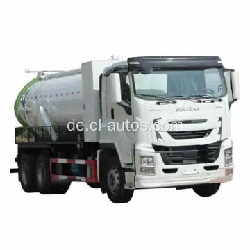 Isuzu Giga 6x4 14000 Liter Abwassersaugung Tank Trucks 15 cbm Vakuumwagen Abwassersaugfahrzeug Fahrzeug